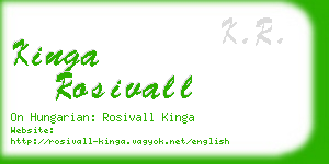 kinga rosivall business card